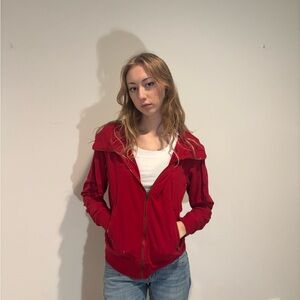 Forever 21 Vibrant Red Bomber Jacket